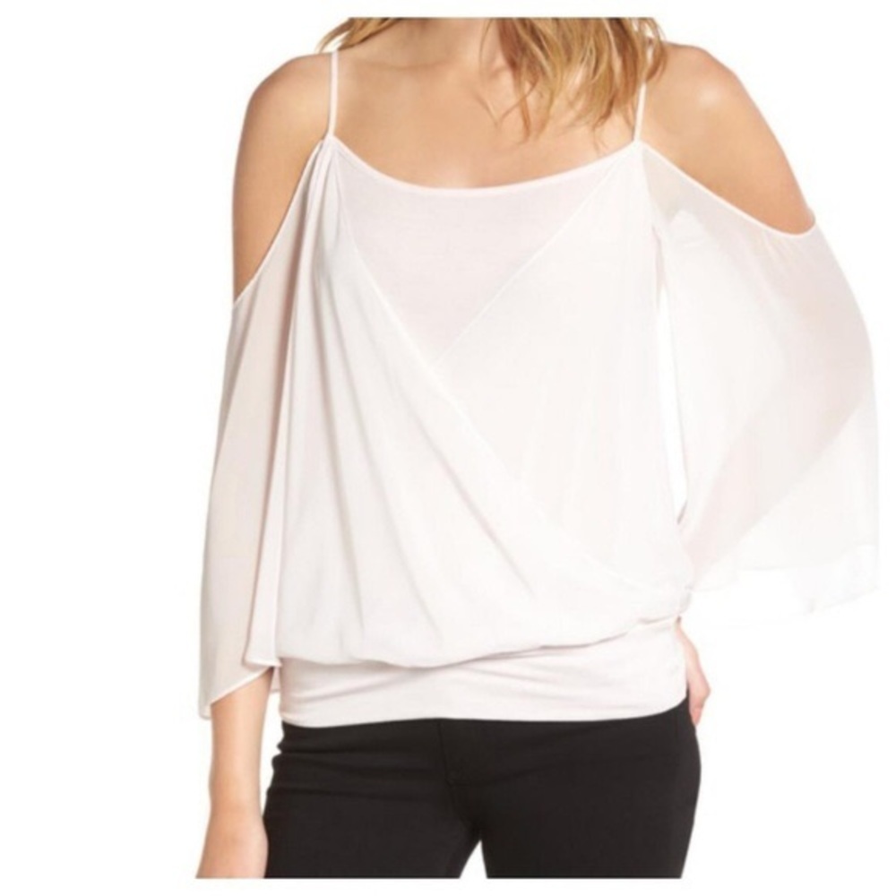 Bailey44 Tombe Cold-Shoulder Layered Chiffon Top - image 7